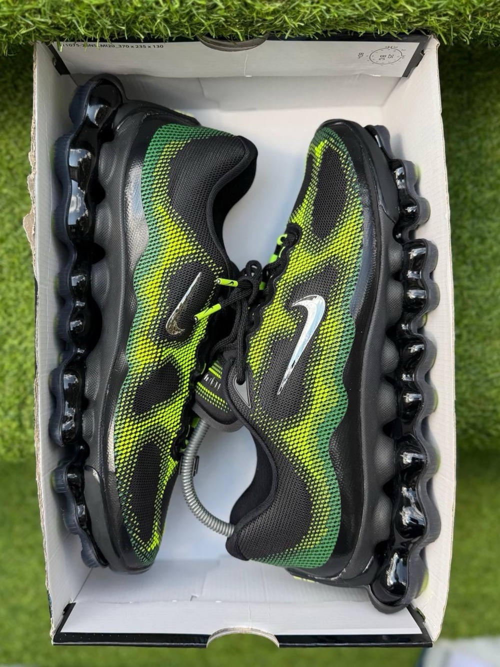 Brand New Nike Air Liquid Max Shoes Black Green Apple